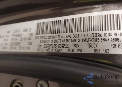 2017 Ram 1500 Big Horn 4X4 5'7 Box from USA, damaged, VIN 3C6RR7LT5HG642921